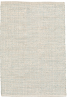 Textured beige rug with a subtle pattern on a plain background