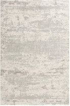 Textured area rug with a neutral color palette on a plain background