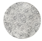 round rug on white background
