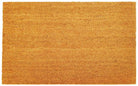 Coir doormat with a natural brown color