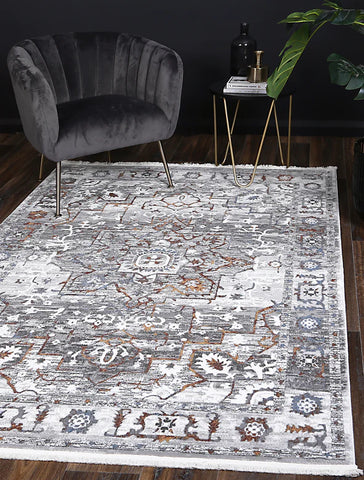 Elevate your home decor with the Bohemian Paradise Rug, elegantly displayed in a contemporary setting. Its harmonious color blend and durable design provide a perfect mix of style and functionality.