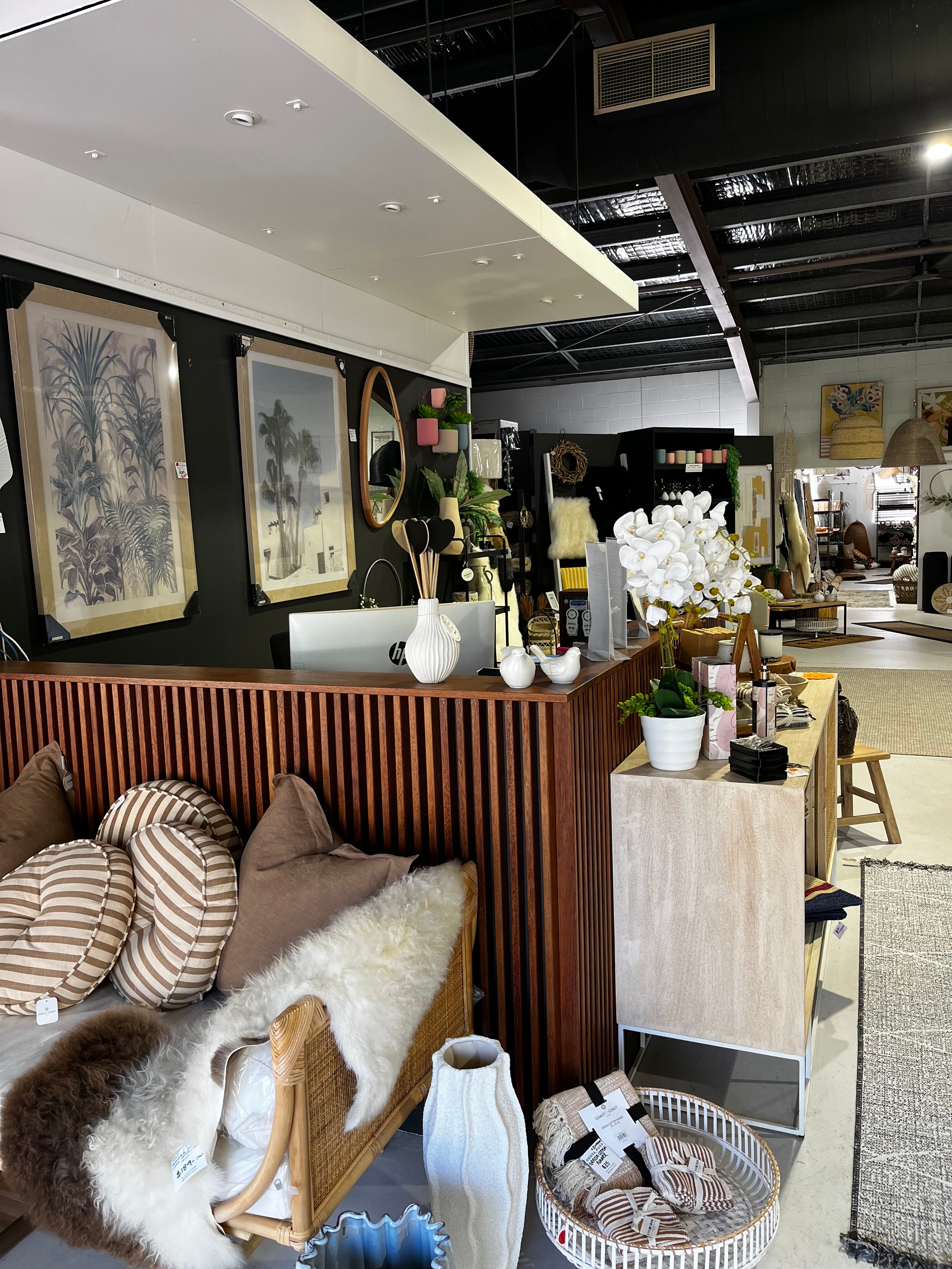 Collection of homewares in Noosa Shop