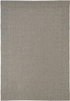 Gray textured rug with a subtle pattern