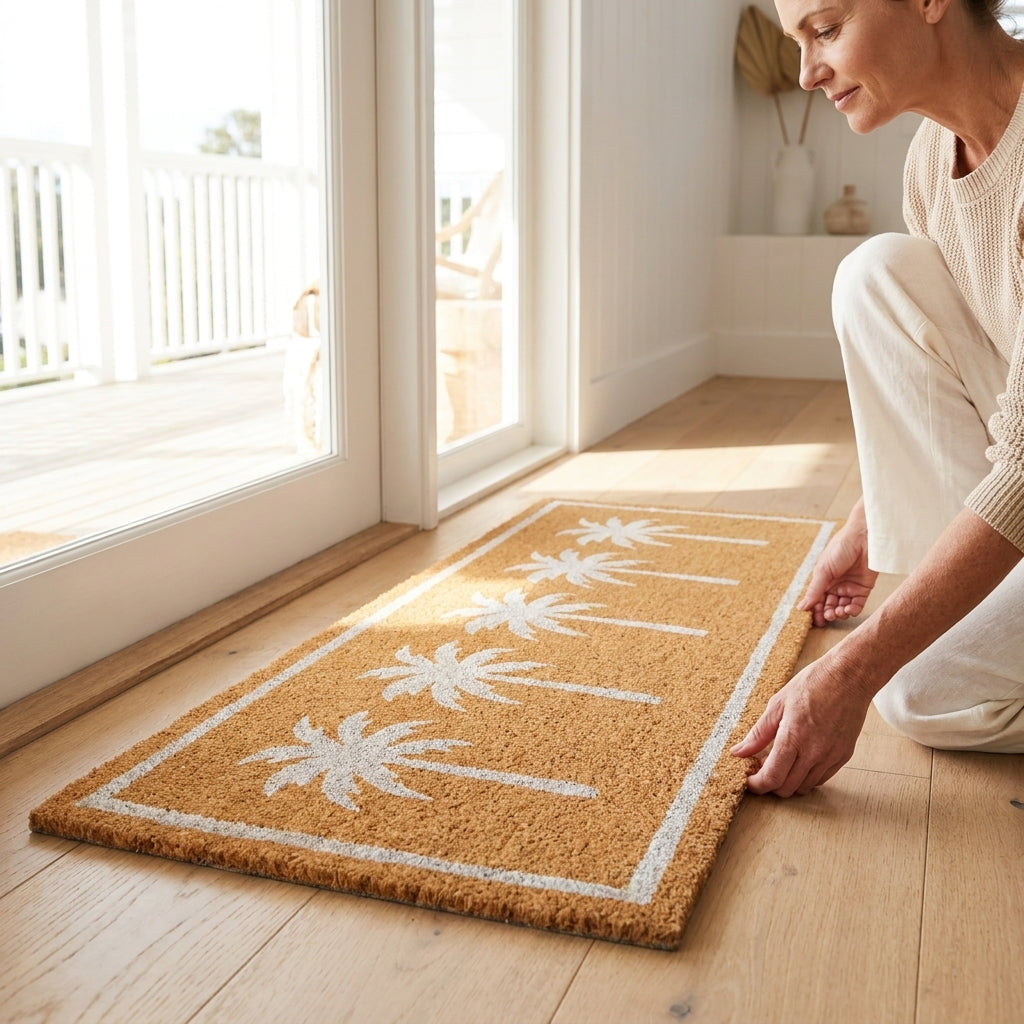 Palm Tree Door Mat Large