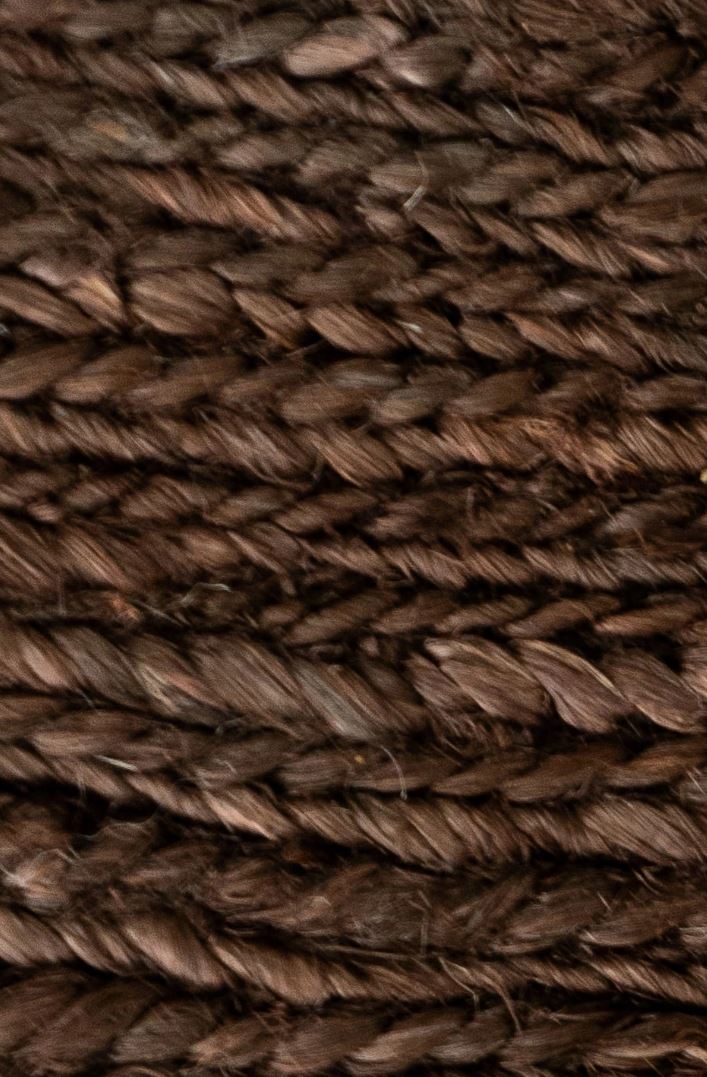 Close-up of brown textured yarn
