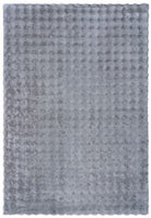 Gray textured rug with a subtle pattern