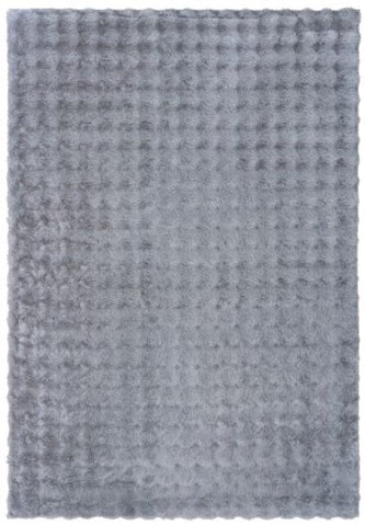 Gray textured rug with a subtle pattern
