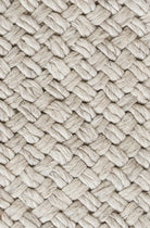 Close-up of woven beige fabric texture