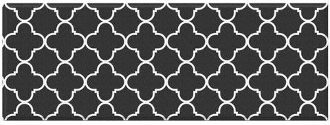 Kitchen Mat - Renaissance Grey & Black