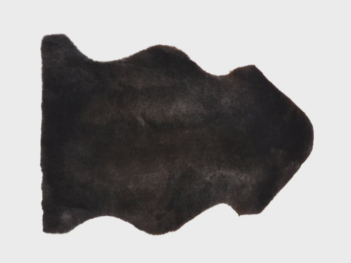 Black leather hide on a white background