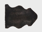 Black leather hide on a white background