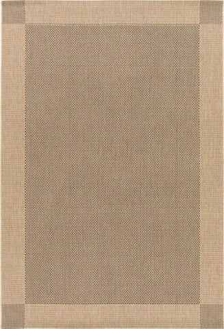 Outdoor Rug Range - Straw Black