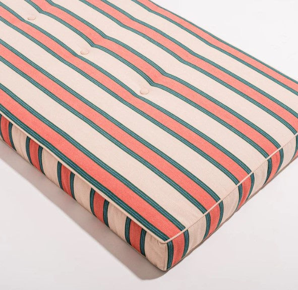 Sun Lounger Cushion - Dusty Pink Stripe