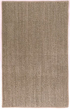 Beige woven rug with a subtle pattern on a plain background