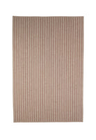 Beige striped rug on a white background