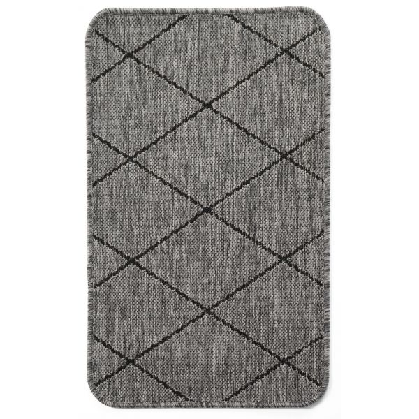 Chino Rug in Silver Grey Black (1931)