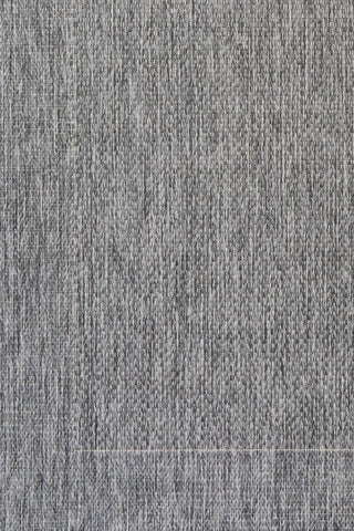 Close up of the chinoe silver white rug