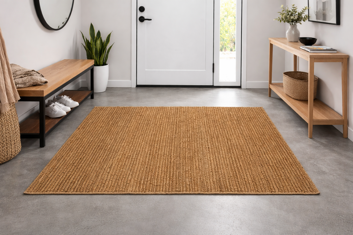 Jose Chunky Jute Rug In Rust – Noosa Mats & Rugs