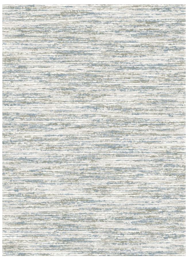 Textured area rug with a neutral color palette on a white background