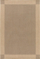 Beige and brown checkered patterned rug