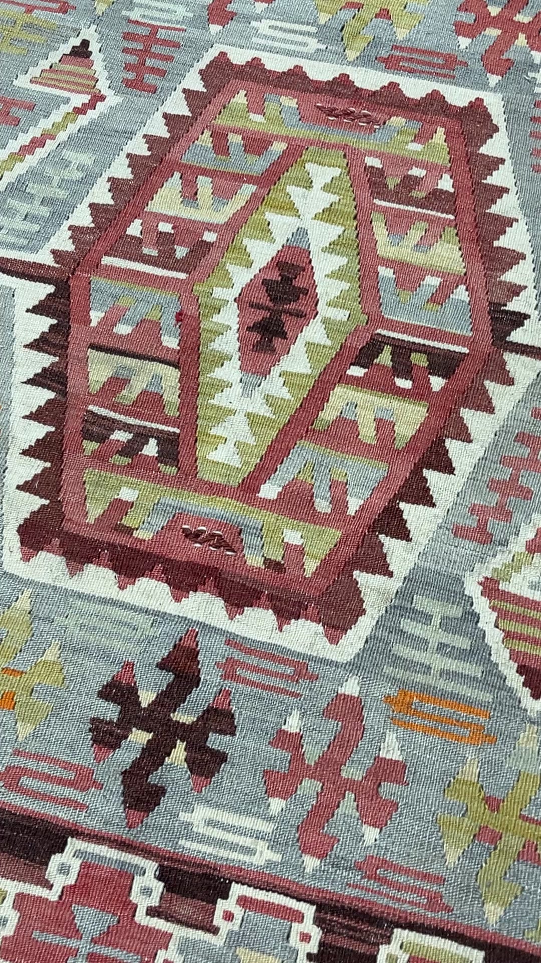Vintage Esme Kilim rug full size 