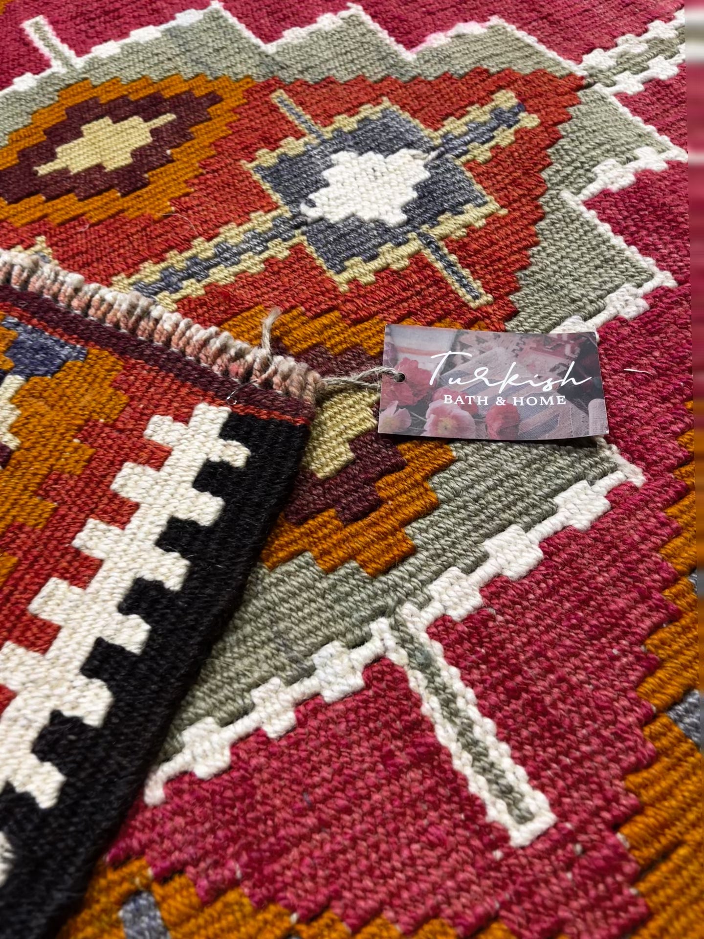 Vintage Herki Kurd Kilim fold