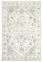 Decorative rug with a geometric pattern on a white background