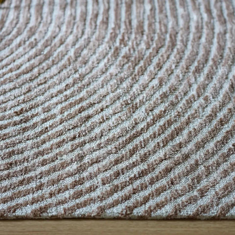 close up of vista rug on timber flooring